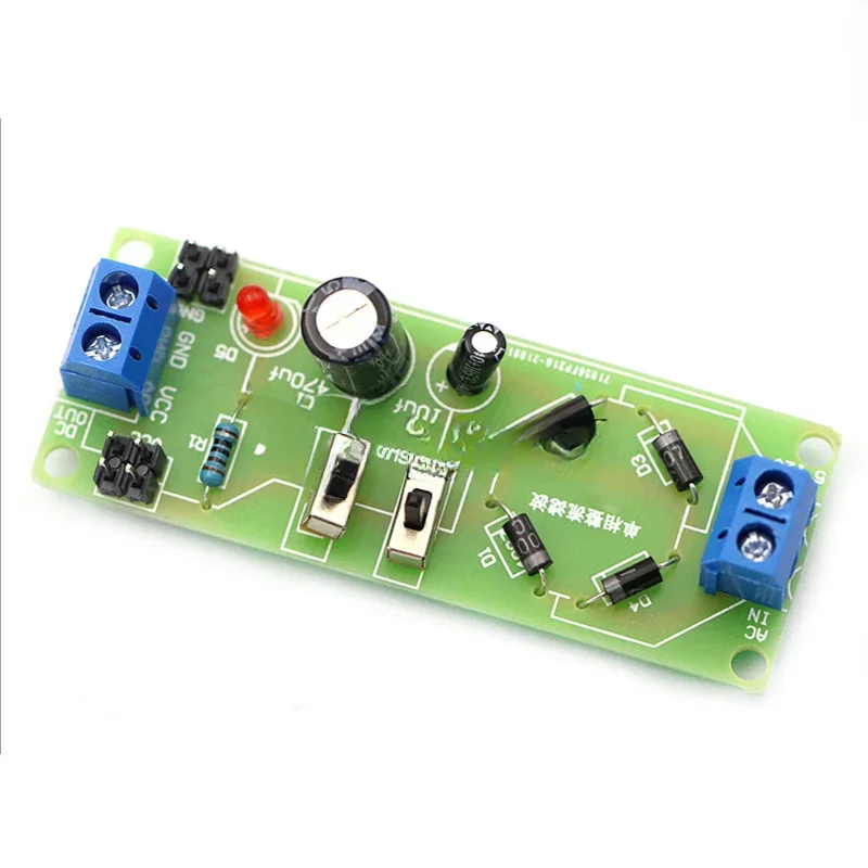 Kit fai da te elettronico con circuito di rettifica e filtraggio monofase, insegnamento e formazione elettronica, produzione di pezzi di ricambio - immagine 4