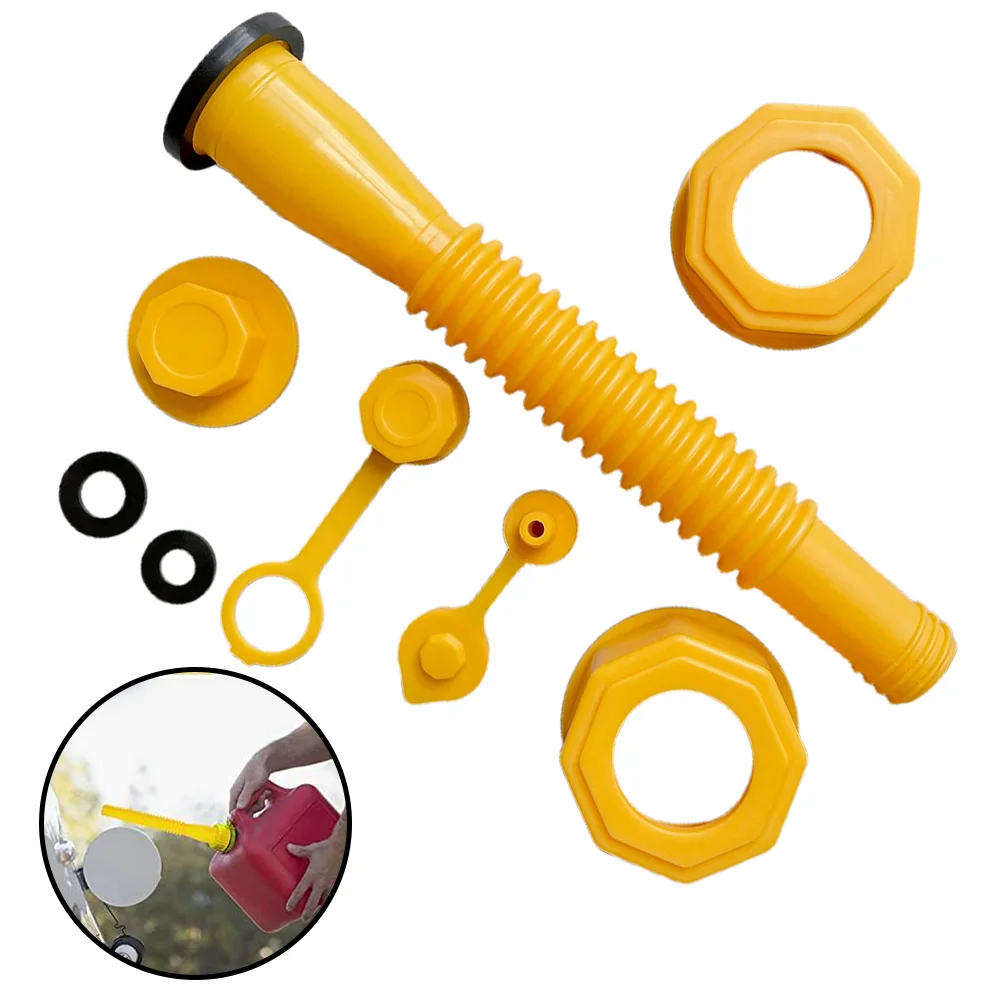 

1 Set Replacement Gas Can Spout Nozzle Vent Kit For Plastic Gas Cans Old Style Cap Fit Blitz / Midwest / Scepter Gas Cans