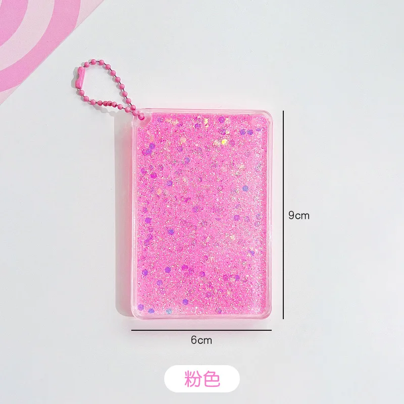 Large Color Quicksand Photo Frame Guka DIY Fluid Acrylic Brick 6x9cm Korean Sticker Decoration Handicraft Gift for Children 5pcs