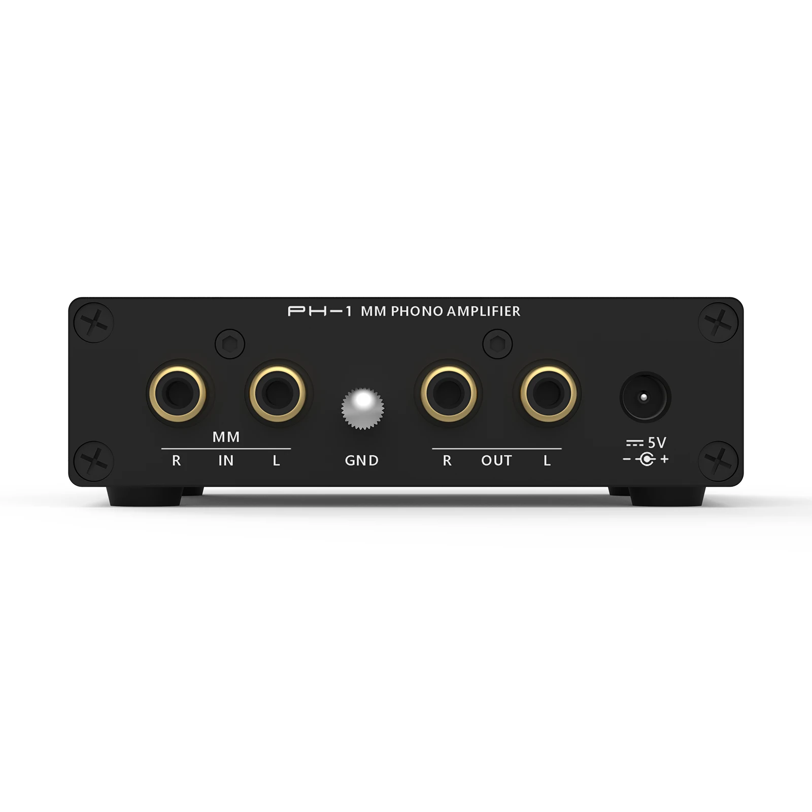 SMSL PH-1 고음질 MM 포노 앰프 (내장형 헤드폰 앰프 포함) 초저왜곡 46dB 골드 게인 오디오 애호가용