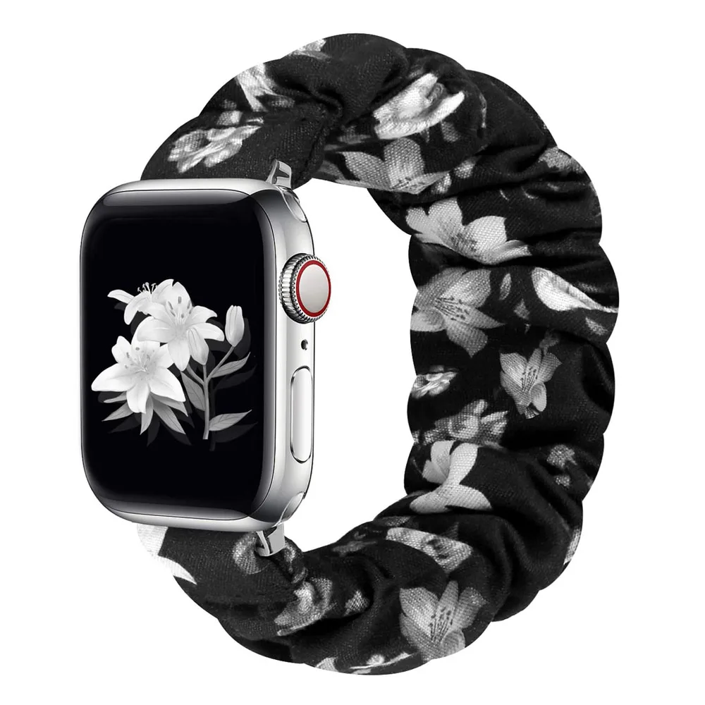 Leopard Print Elastic Nylon Watch Strap Bracelet