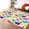 Cartoon Dinosaur Carpets for Living Room Home Decor Children's Room Anti-slip Crawling Mat Bedroom Bedside Foot Pad Doormat 5