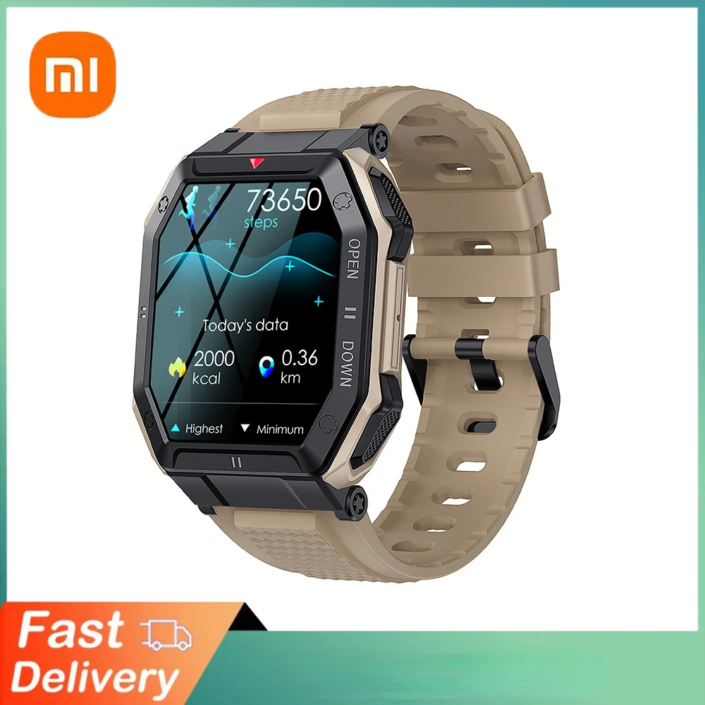Xiaomi 1.85inch Bluetooth Military Smart Watch Men Call 350mah 24h