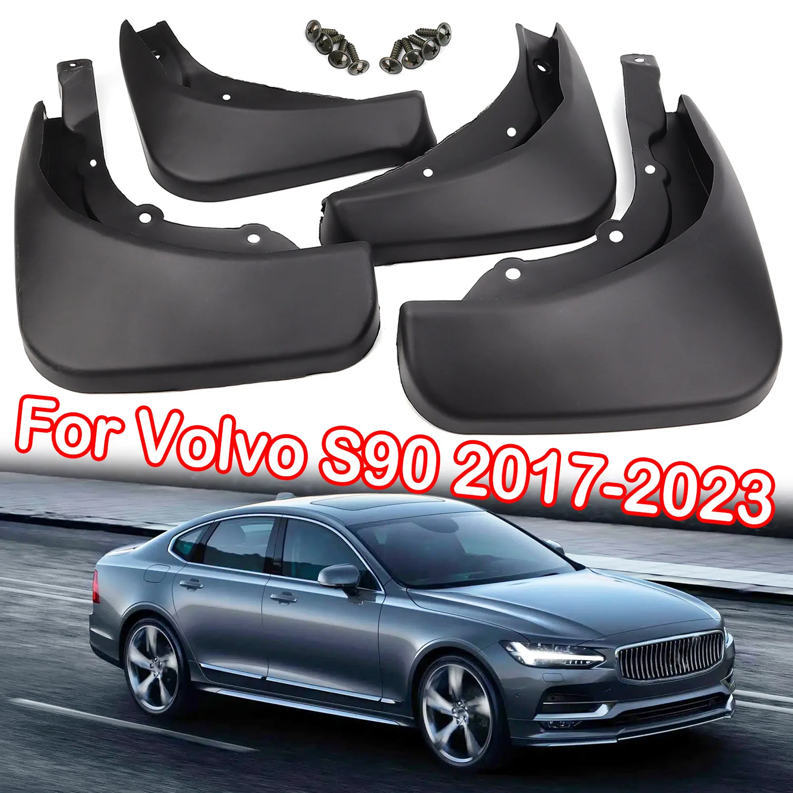 

Набор Брызговики автомобильные для VOLVO V90 S90 2016 - 2023 Брызговики передние и задние формованные 2017 2018 2019 2020 2022 2021