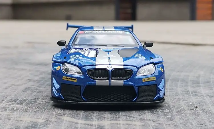 1:32 BMW M6 GT3 Rally Car Alloy Model Car Diecast Sound Light Car