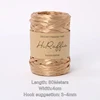 80M Metallic Shiny Natural Raffia Straw Yarn For Hand-knitted Crochet Grass Paper Hat HandBag Cushion Baskets Thread Summer DIY 5