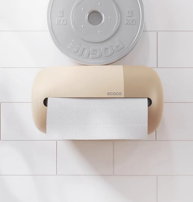Ecoco Multi-Functional Wall-Mounted Tissue Box With Tissue Inside