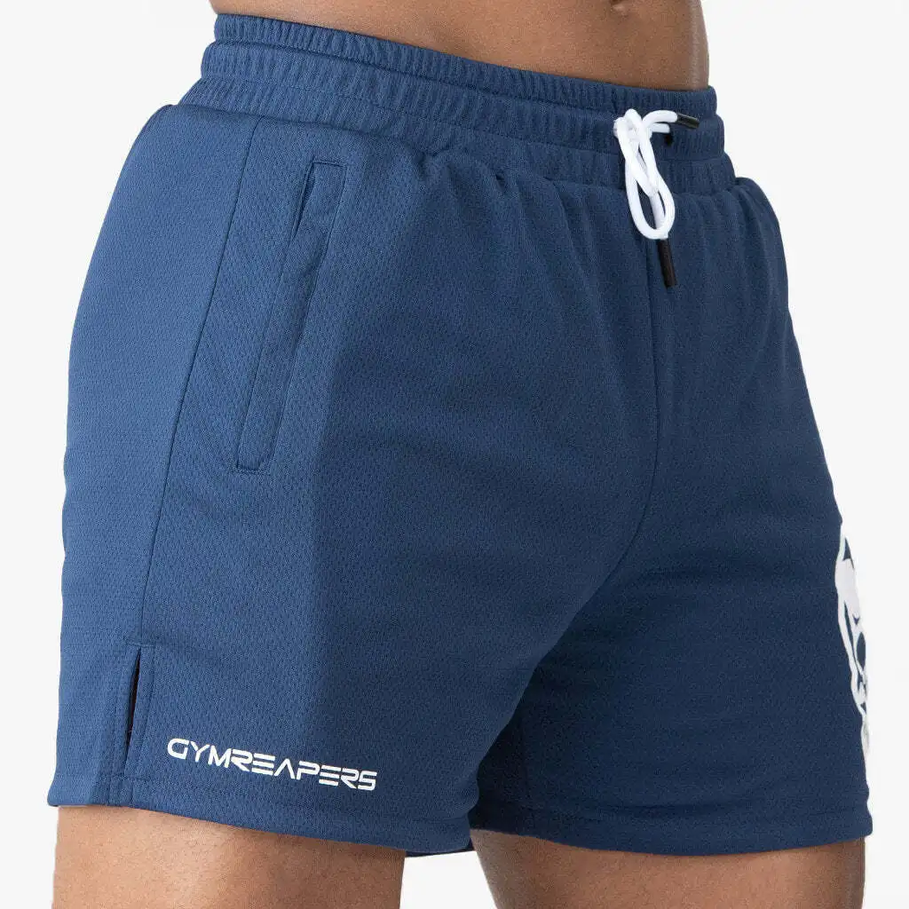 Men Fitness Bodybuilding Shorts Man 2023 Summer Gyms Workout Male Breathable Mesh Quick Dry Sportswear Jogger Beach Short Pants