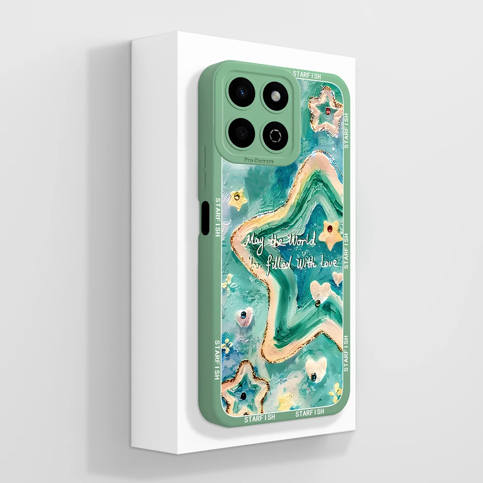 Artistic Oil Painting Floral Design Soft Silicone Anti-Drop Phone Case Cover
