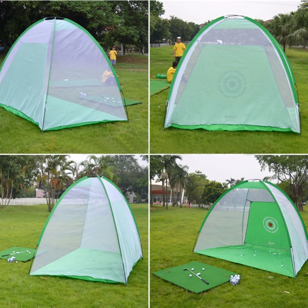Golf Supplies Accessories 2M Golf Practice Net Tent Detachable Swing Hitting Practice Net Indoor Outdoor Foldable Tent Cage