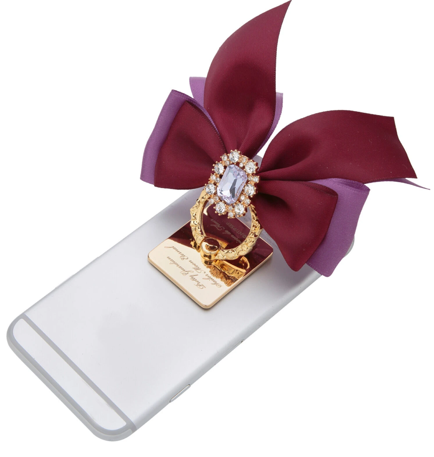 Japanese Style Sweet Cute Women's Phone Stand Ring Autumn Winter New Fashion All-Match Diamonds Mobile Phone Finger Grip Bracket