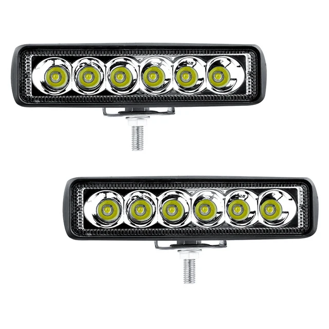 6led 18w Led Work Light Bar Spotlight 12v 24v Offroad Led Light Bar For  Truck Offroad 4x4 4wd Car Suv Atv Led Beams Flood Lamp - Light Bar/work  Light - AliExpress