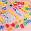 Playdough Tools Play Dough Set For Kids Letters Numbers Symbols Cutter Roller Alphabet Playdough Stamps Clay Accessories DIY Toy 3