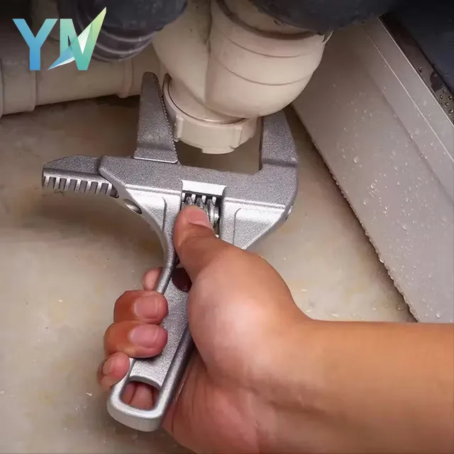 ประแจห้องน้ำ 1-10 ชิ้น อเนกประสงค์ ด้ามสั้น เครื่องมือประปาสำหรับติดตั้งก๊อกน้ำ อ่างล้างหน้า และช่องเปิดขนาดใหญ่ 1