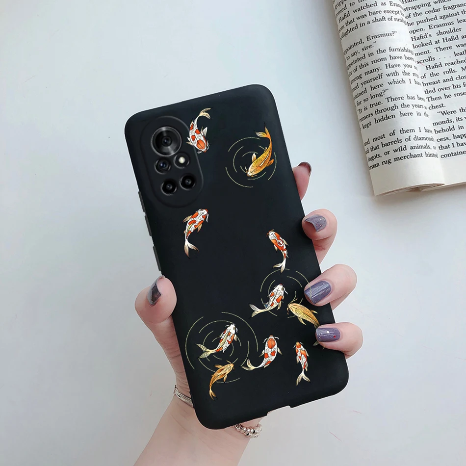 Floral Cat Cartoon Silicone Phone Protector Case - Stylish Back Cover