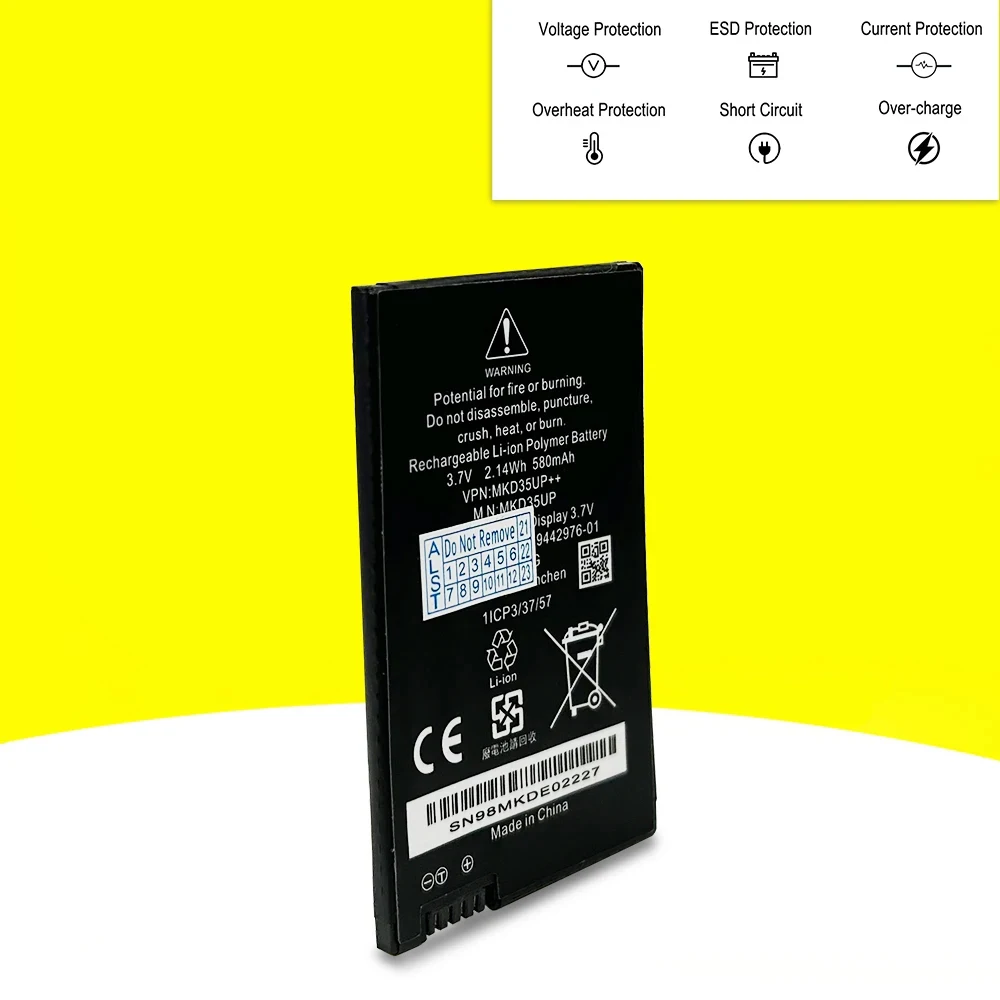 Bateria remota da chave do LCD para BMW, MKD35UP, 530le, 730, 740, 745, 760li, X3, X4, X5, 1ICP3, 37/57, 9442976-01, 2.14Wh, 580mAh, alta qualidade