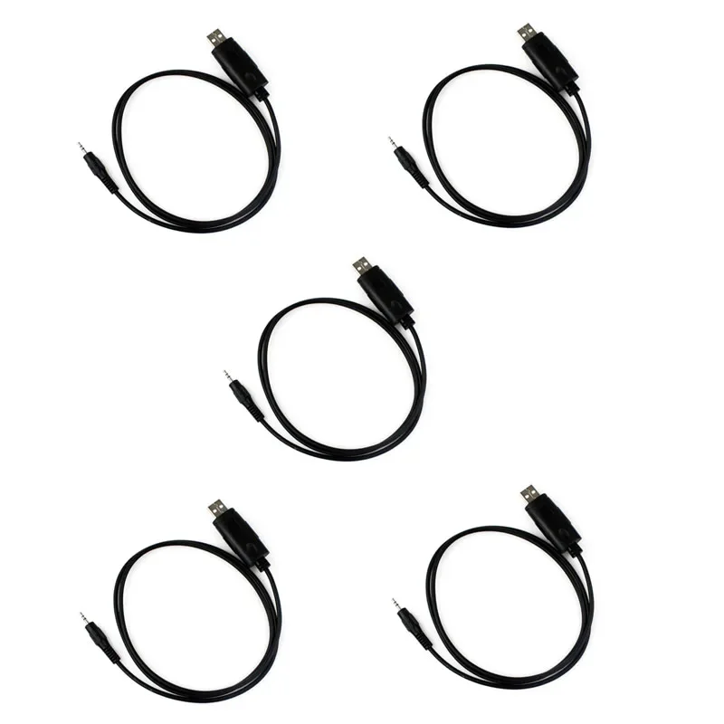 Lot 5pcs 1 Pin 2.5mm USB Programming Cable for MOTOROLA GP88S GP3688 GP2000 CP200 P040 EP450 Radio Walkie Talkie Accessories 10 pair ptt button lock and ptt rubber key for motorola gp3188 gp3688 cp200 ep450 cp040 cp140 radio walkie talkie accessories
