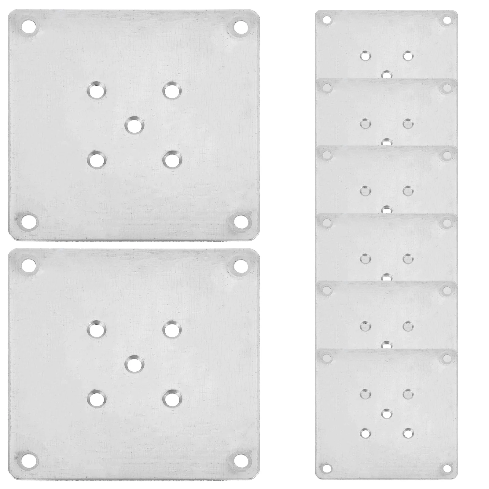 

8 Pcs Furniture Sofa Legs Thickened Metal Table Connection Fixing Piece Attachment Plates Mounting for Seat Galvanized Couch