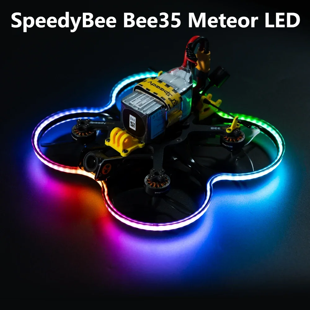 

SpeedyBee Bee35 Meteor LED Wireless Light Strip Configuration Length Flexibility 785mm for 2.5inch-3.5inch FPV Cinewhoops