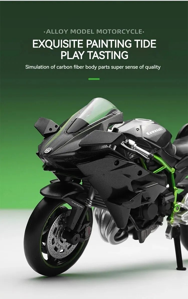 Premium motorcycle model packaging and presentation showcasing gift-ready quality