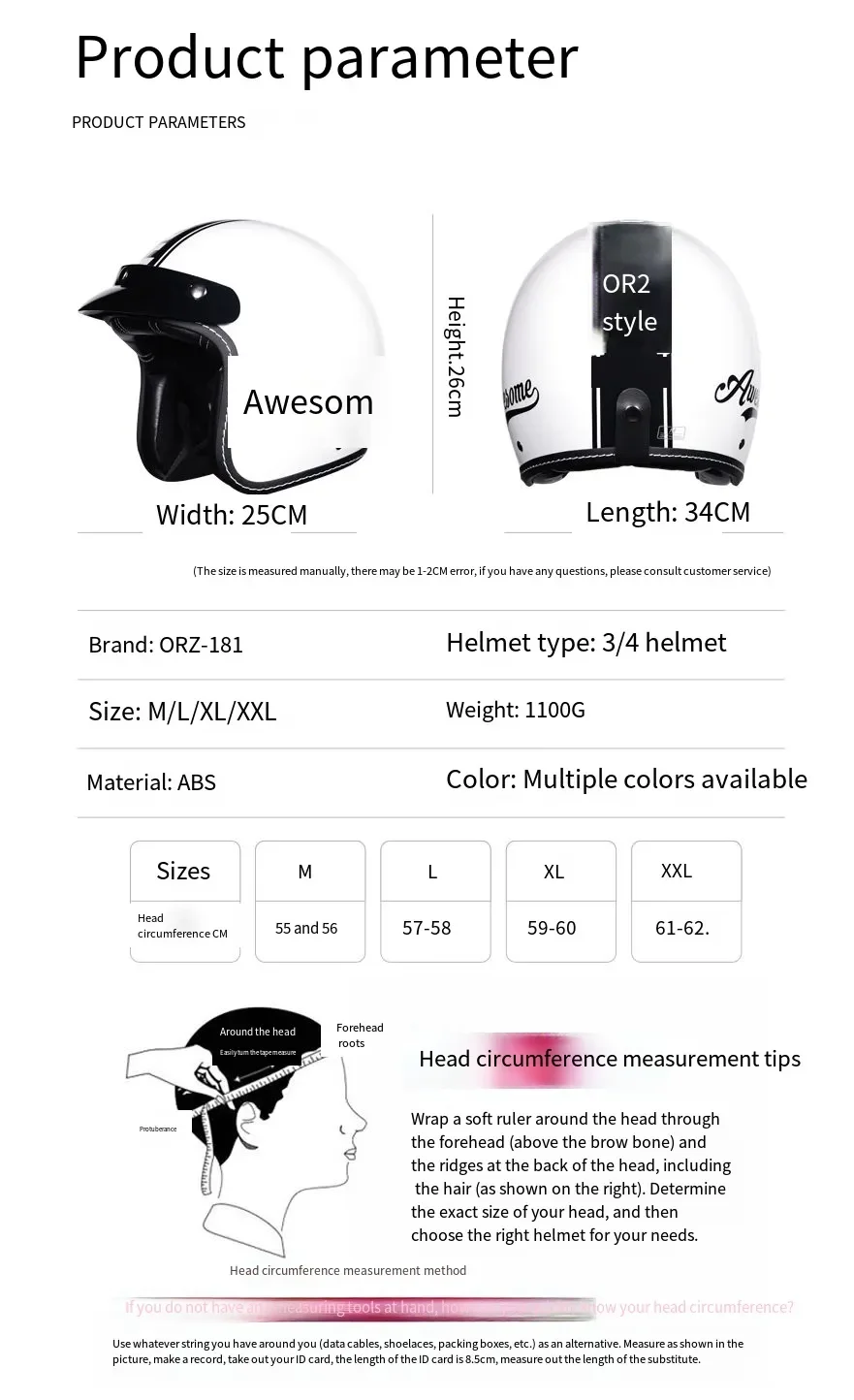 Ancien Casque Moto RDA Demi-coque - Type Coquille D'œuf, Police ABV Vopo, Pour Schwalbe MZ, Occasion