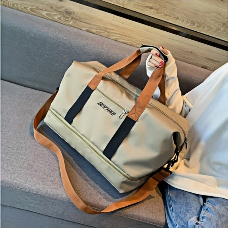 Fitness bag Short distance luggage portable travel bag Shoulder chest chest bag Handbag Handbag Waterproof carry-on weekend bag 2