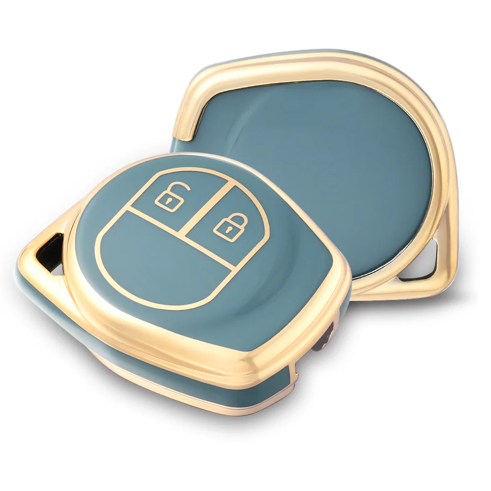 Deluxe Car Remote Key Case Shell with Keychain Attachment