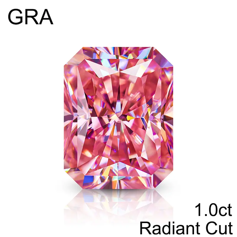 Pink Loose Moissanite 100% Real Lab Gemstone Stones For Women Jewelry Diamond Ring Material GRA Round/Pear/Emerald/Oval Cut - Image 15