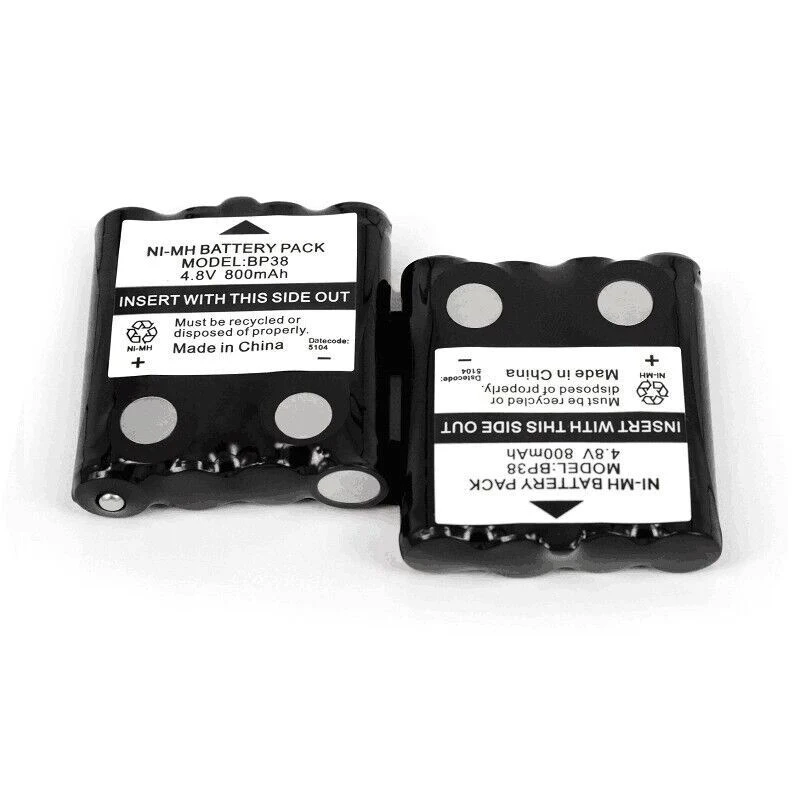 BP38 BP40 Walkie Talkie Battery 800mAh Ni-MH For TKLR-T3/T4/T5/T6/T7/T8/T9/T60/T80 Two Way Radios Replacement Battery 2