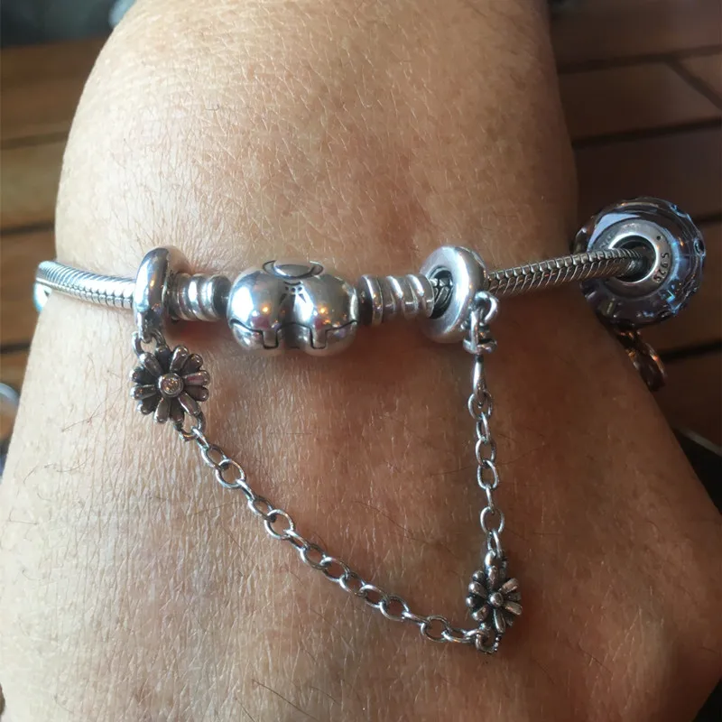Bracele Safety Chain 925 Silver Plating 