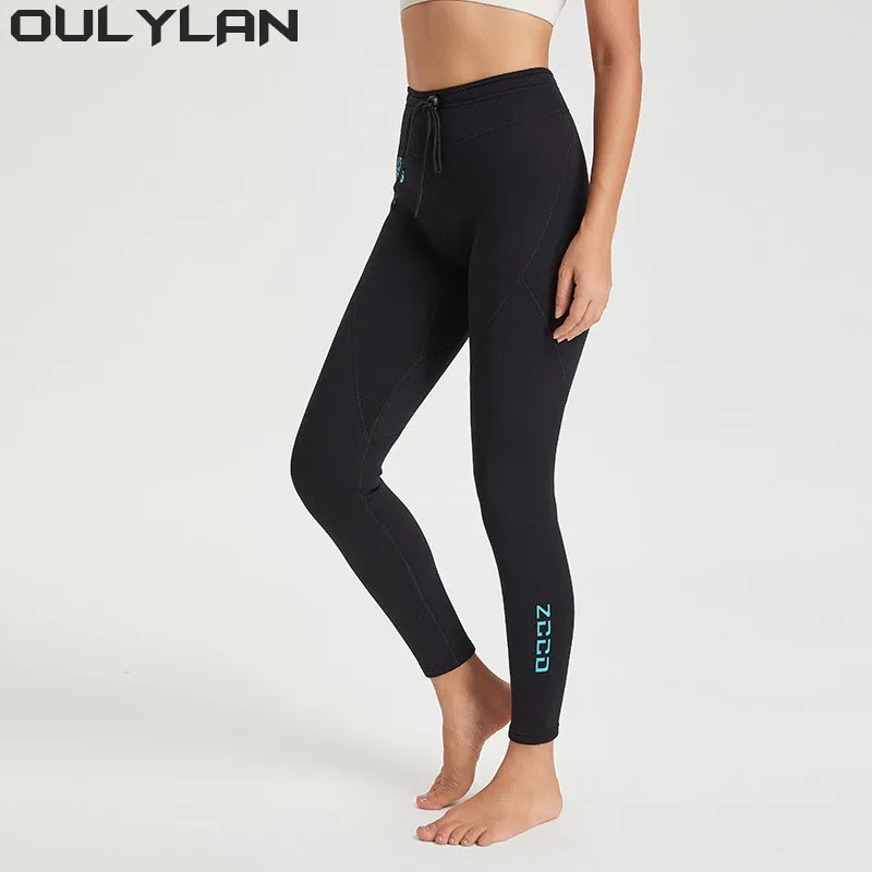 Oulylan 남녀공용 네오프렌 다이빙 바지, 따뜻하고 차가운 수영 스노클링, 서핑 바지, 항해 다이빙 바지, 1.5mm