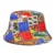 Summer Sun Protection Bucket Hat for Men Women Panama Cap Print Hip Hop Gorros Fishing Fisherman Hat Double Side Wear Fashion 29