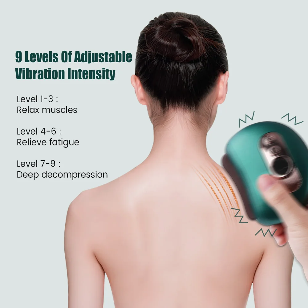 Electric Gua Sha Massager – Heat, Vibration & LED for Face, Neck & Body