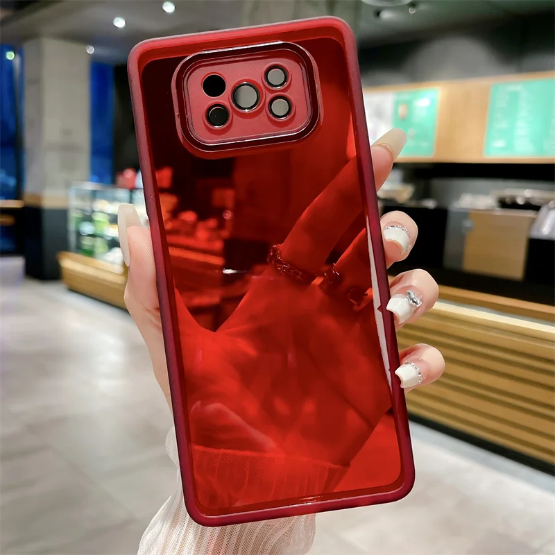 Clear Silicone Protective Case with Lens Glass Protector