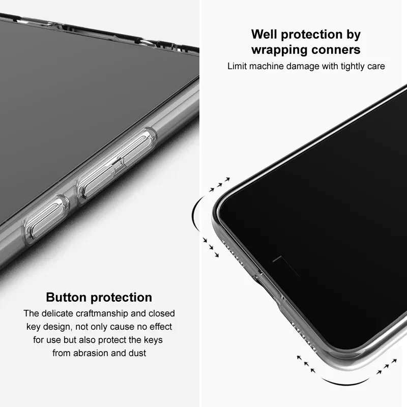 Ultra Thin Transparent Shockproof Soft Phone Case
