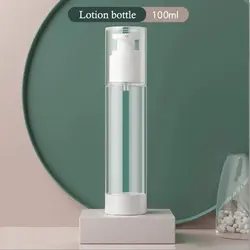 Compact Vacuum Travel Bottle for Cosmetics and Toiletries - Refillable and Portable Spray Container (Available in Multiple Sizes) (100ml Lotion)