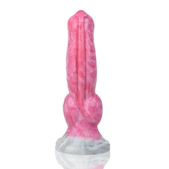 Fantasy Dog Knot Dildo with Sucker for Women Vagina Stimulate Animal Penis Anal Butt Plug Fetish Sex Toys for Adults 18 4