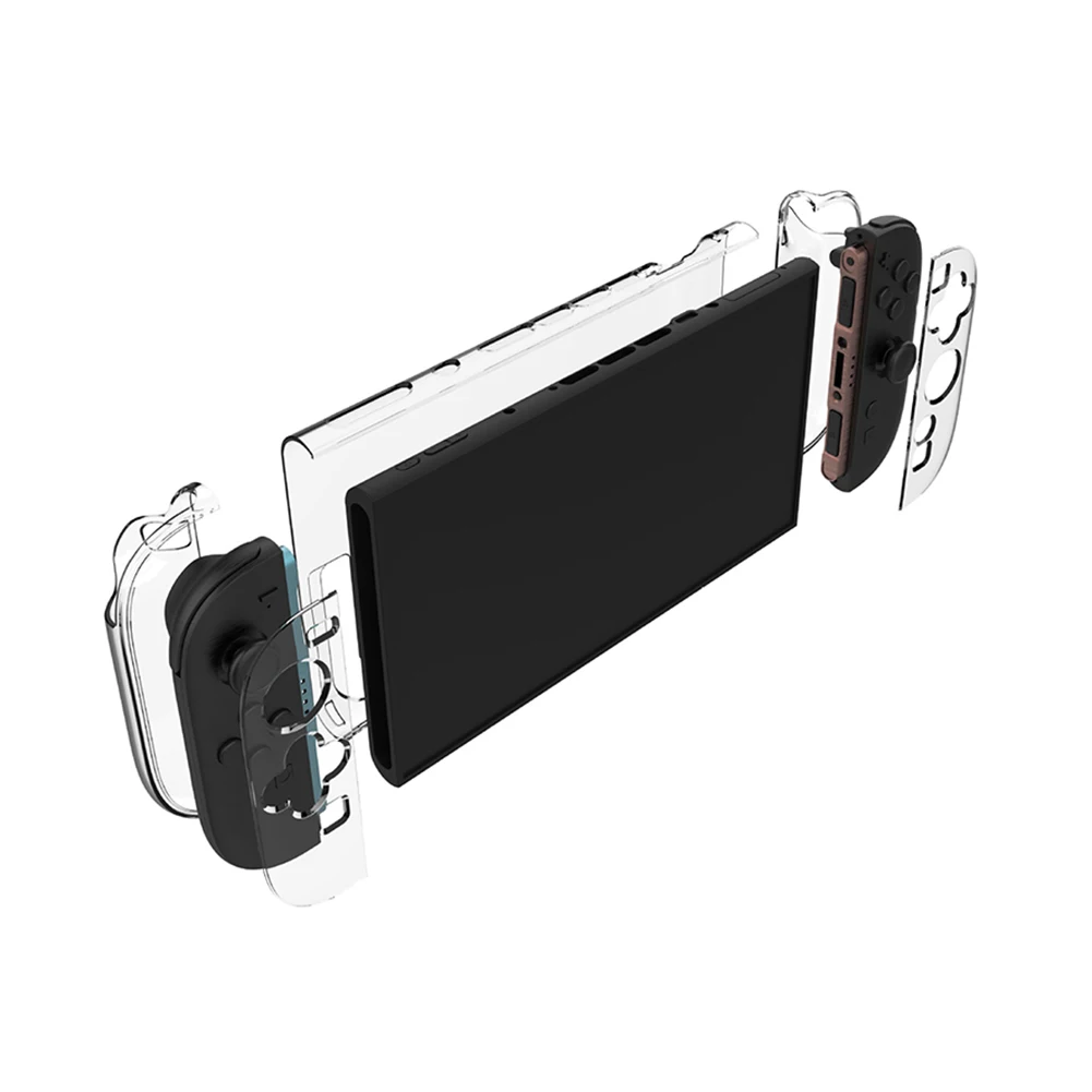 For Nintendo for Switch 2 Detachable PC Protective Case Cover Shockproof Clear Protector Anti-Drop for Switch 2 Game Accessories