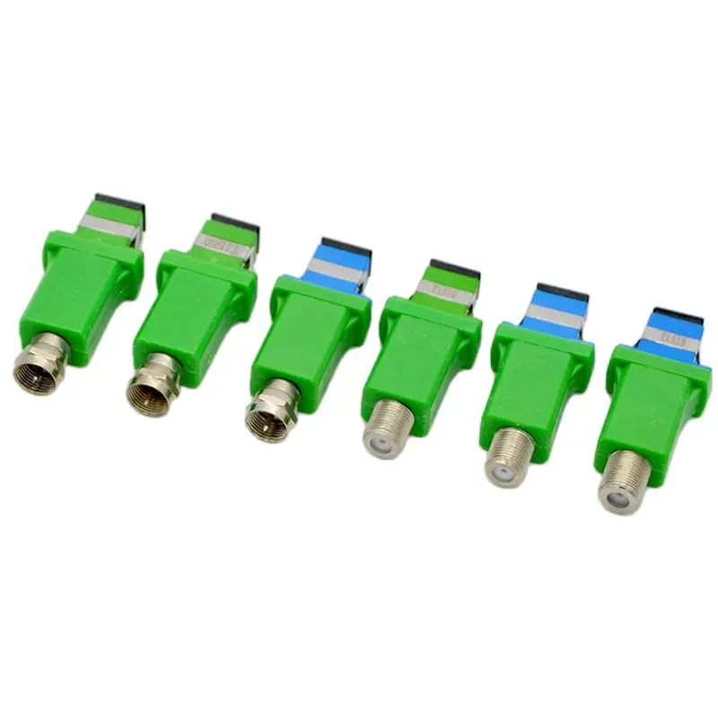 10pcs New CATV Optical Fiber Receiver FTTH 1550nm SC/PC/APC Passive Adapter Opto-Signal Converter  Inch F Male/Female Output hdmi compatible arc audio extractor dac converter adapter fiber coaxial spdif coaxial rca 3 5mm headphone jack output convertor