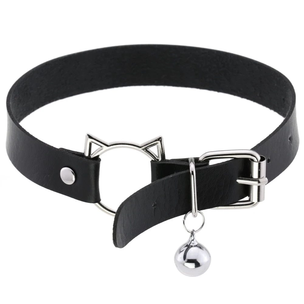 Y2K Punk Cat Spiked Choker Necklace For Women Girls Goth Chocker With