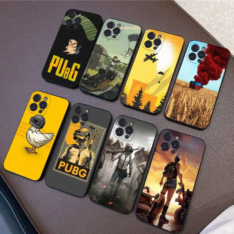 

PUBG Phone Case Silicone Soft For iphone 14 13 12 11 Pro Mini XS MAX 8 7 6 Plus X 2020 XR Shell