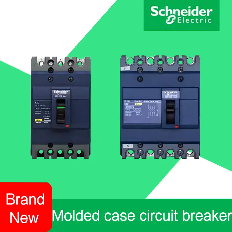 

Schneider molded case circuit breaker air switch EZD100E 3P 4P 100A200A~630A three-phase main switch