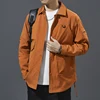 New Cargo Jacket Men Autumn Spring Shirt Fashion Casual Solid Man Coat Outwear Windbreaker Chaqueta Men's Clothing Top 3