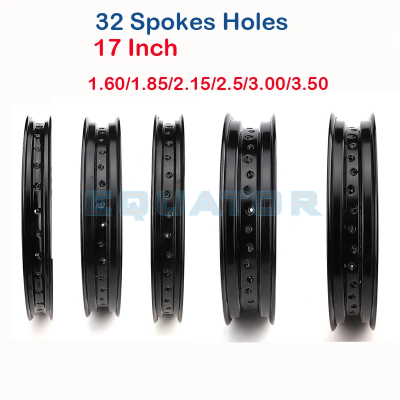 

1.60/1.85/2.15/2.5/3.00/3.50*17 Inch 32 Spokes Holes Aluminum Alloy Motorcycle Wheel Rims