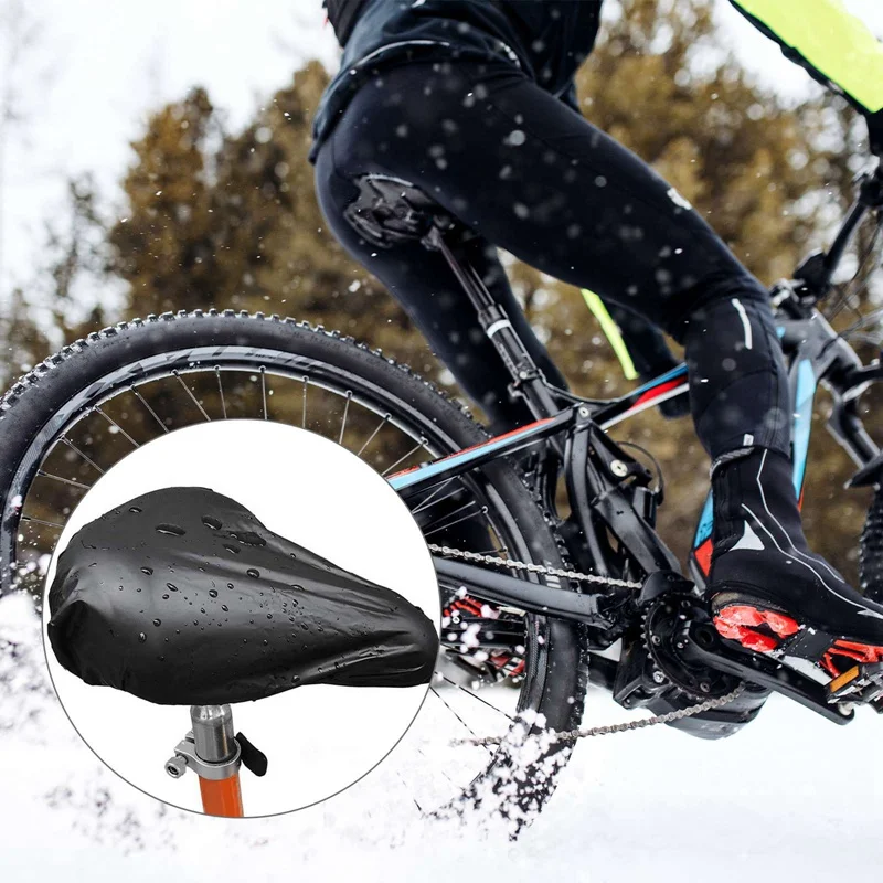 Bicycle Saddle Cover Bicycle Seat Cover Reusable Mountain Bicycle Saddle Protector Waterproof Dust Resistant Road Bike Seat Rain Cover