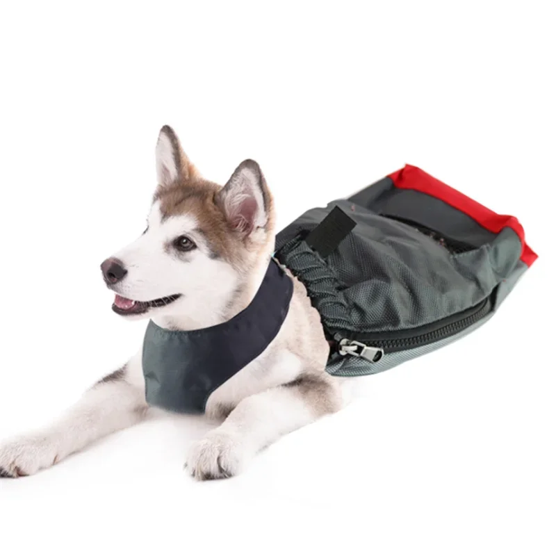Pet Dog Durable Breathable Protective Bag Hind Disabled Leg Drag Bag for Paralyzed Dog Clothes Protection Tow