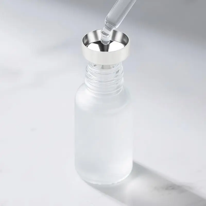 LXAA 3 Pcs 깔때기 액체 이동 깔때기 작은 깔때기 금속 깔때기 향수 깔때기