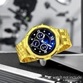 Gold-steel Strap