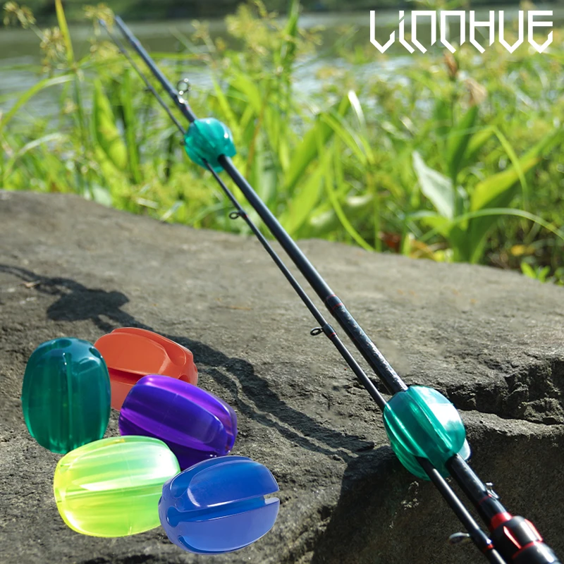 Fishing Accessories Fishing Rod Protector Fishing Rod Tip Protector LINNHUE Fishing Rod Fixed Ball Rod Ball Mini Protection Anti-Collision Retractor Fishing Stopper Accessories