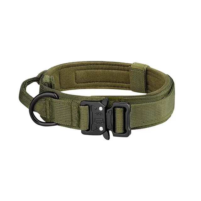 Pet Products Outdoor Tactical Dog Collar Metal Buckle Breathability Nylon Collar Medium and Large Dog Training Neck Collar Dog 3
